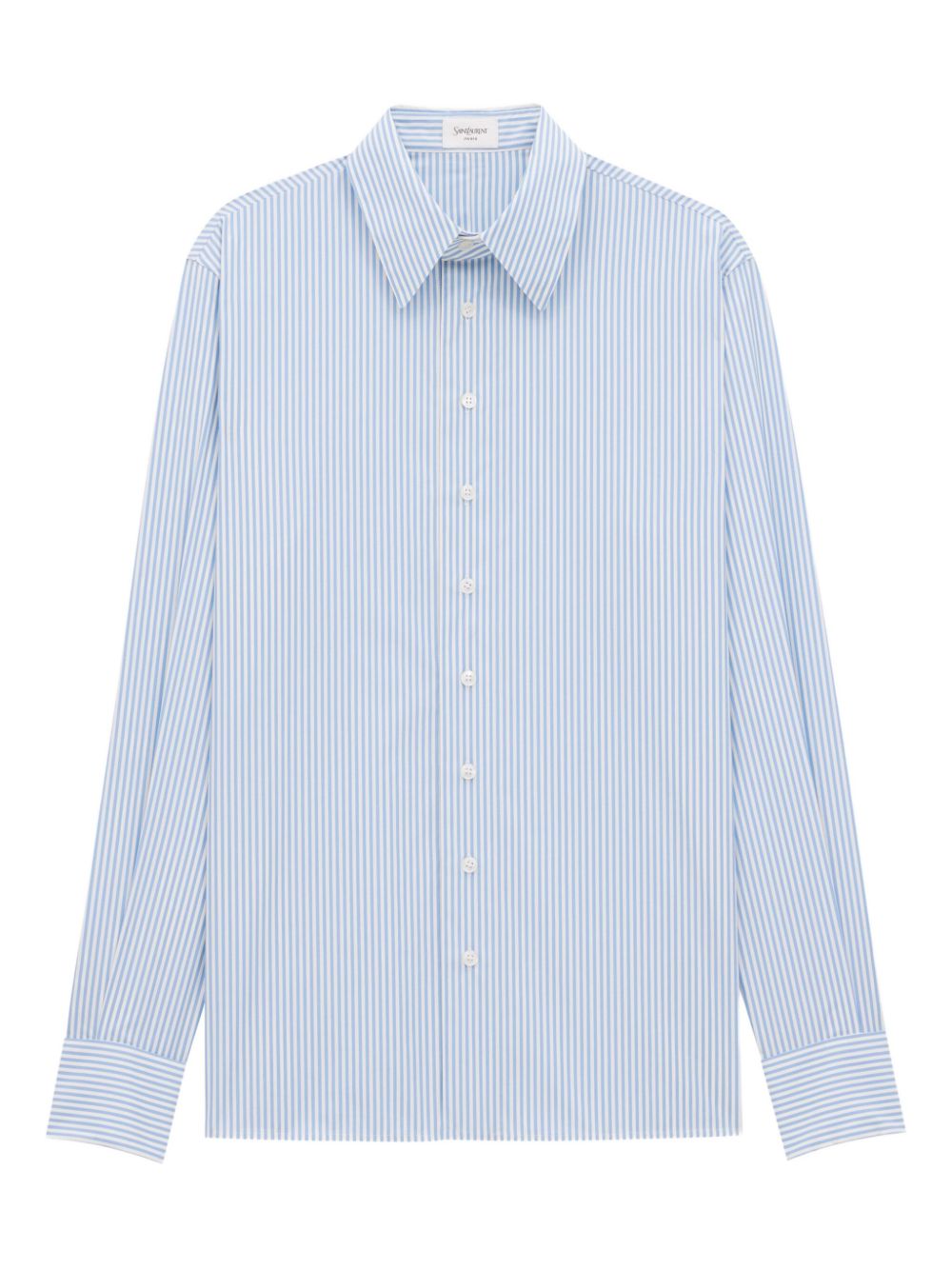 Camisa oxford de algodón a rayas de Saint Laurent