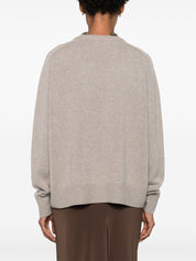 Light Grey Cashmere Crewneck Sweater — Soft Goat