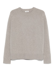 Light Grey Cashmere Crewneck Sweater — Soft Goat