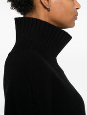 SOFT GOAT Black Cashmere Sweater — High Neck Comfort