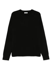 Soft Goat Cashmere Sweater — Black Boyfriend Crewneck