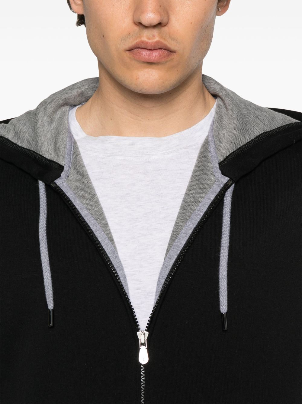 Brunello Cucinelli Black Sleeveless Hoodie — Men's Sweater