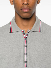 Thom Browne T-shirts and Polos Light Grey cotton polo
