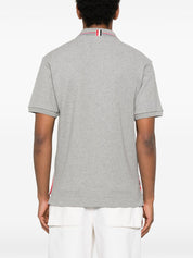 Thom Browne T-shirts and Polos Light Grey cotton polo