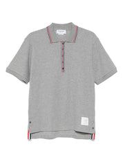 Thom Browne T-shirts and Polos Light Grey cotton polo