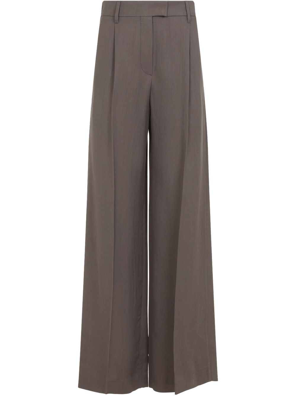 Brunello Cucinelli Brown Linen Trousers