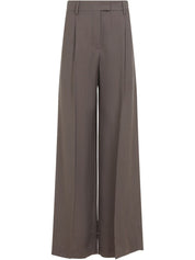Brunello Cucinelli Brown Linen Trousers