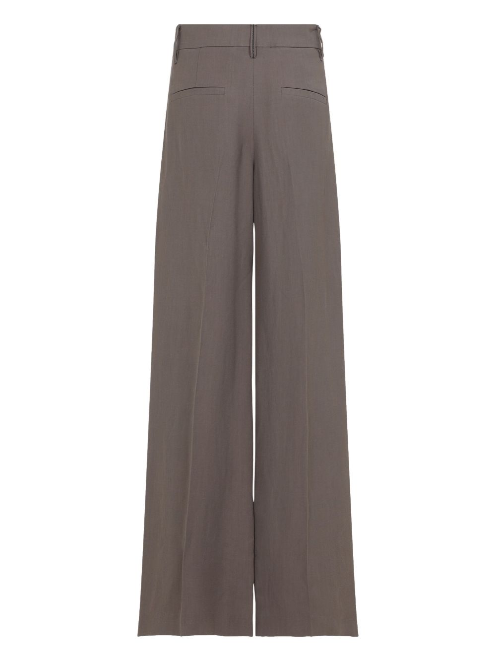 Brunello Cucinelli Brown Linen Trousers