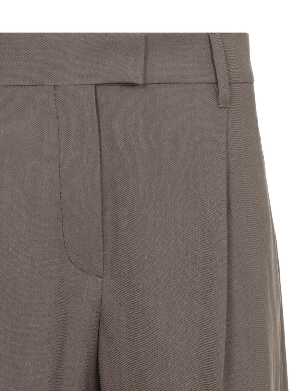 Brunello Cucinelli Brown Linen Trousers