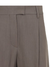 Brunello Cucinelli Brown Linen Trousers