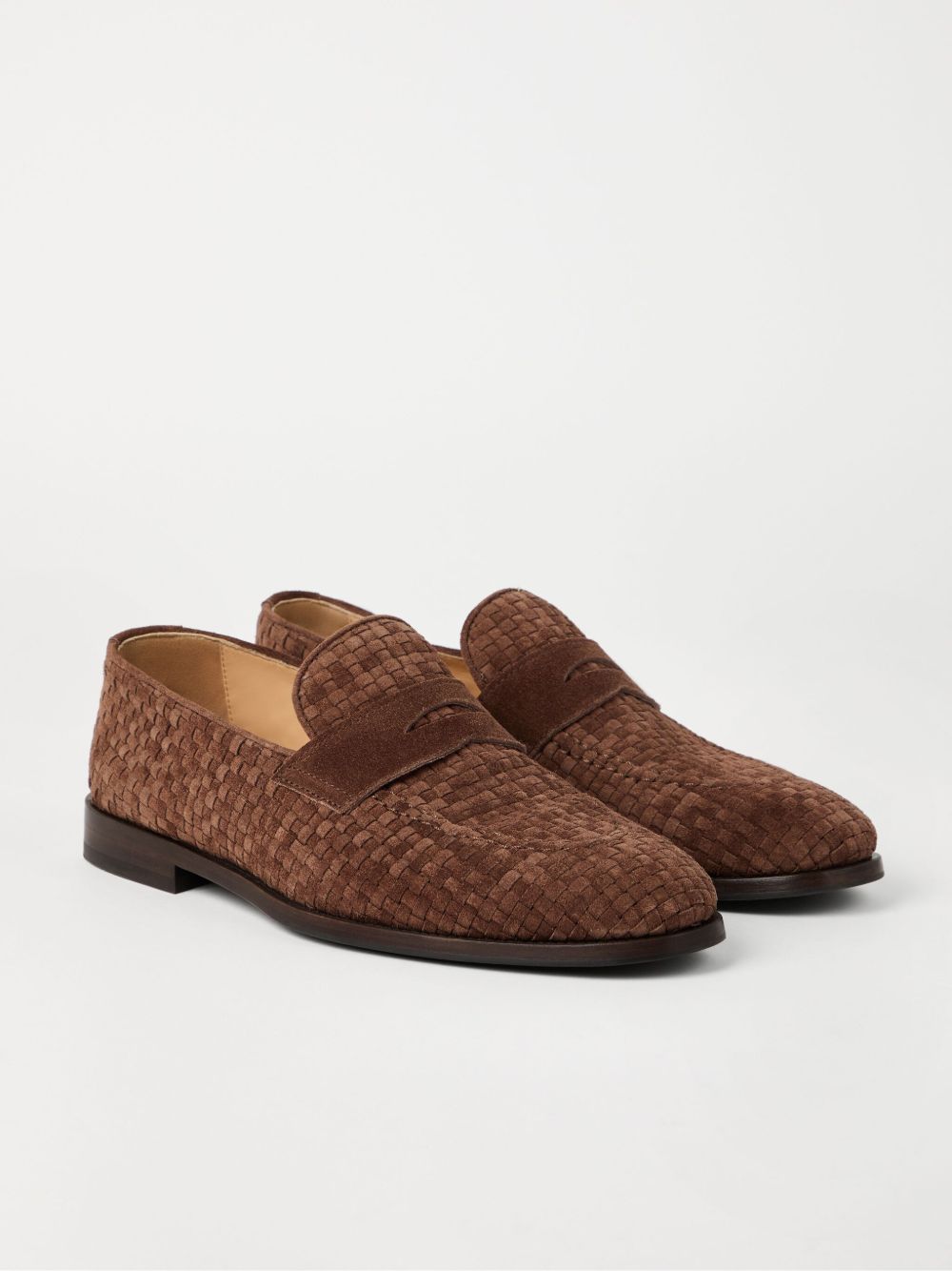 Brunello Cucinelli Flat shoes in Brown suede