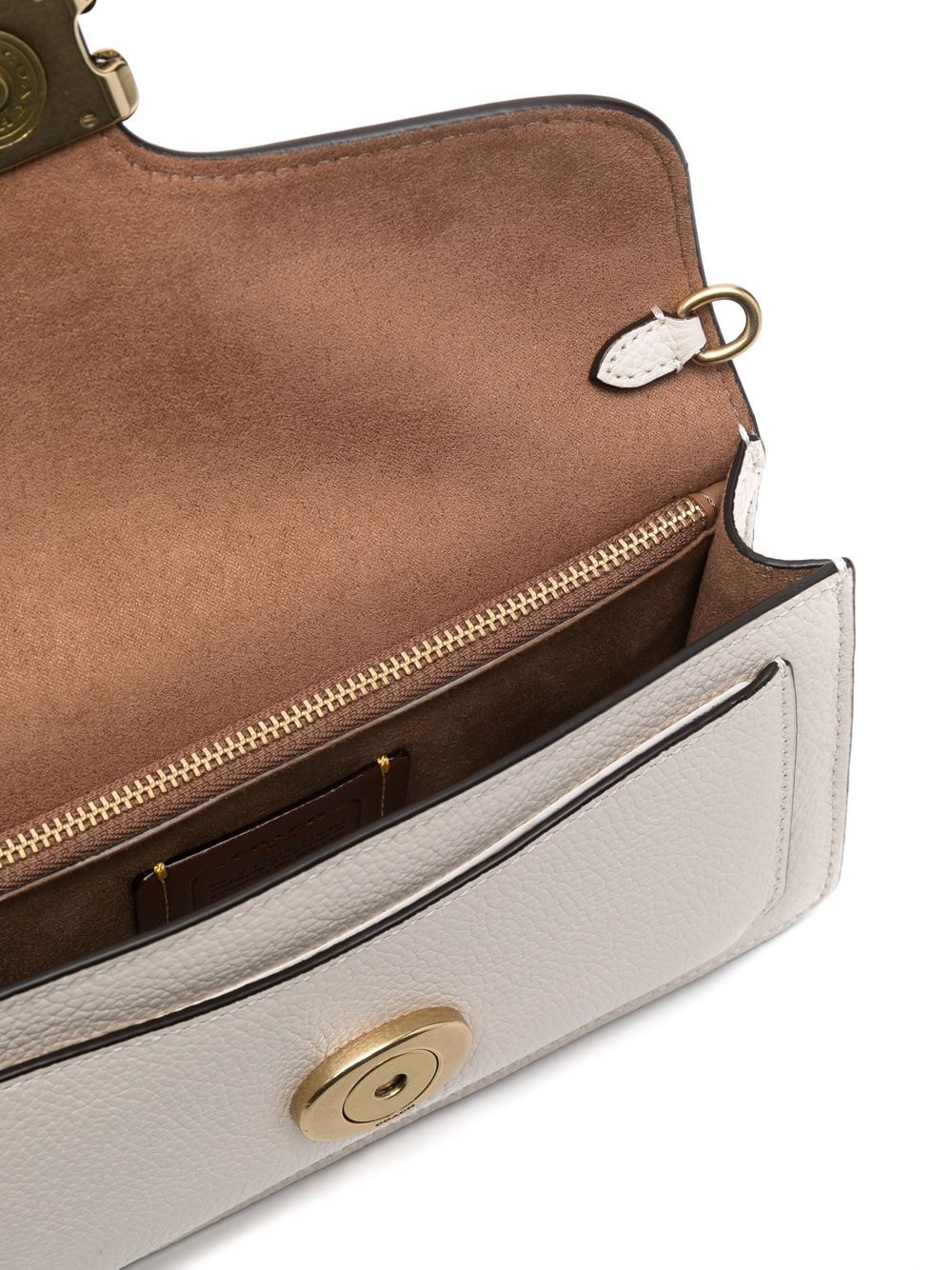 Coach Bags.. White leather clutch