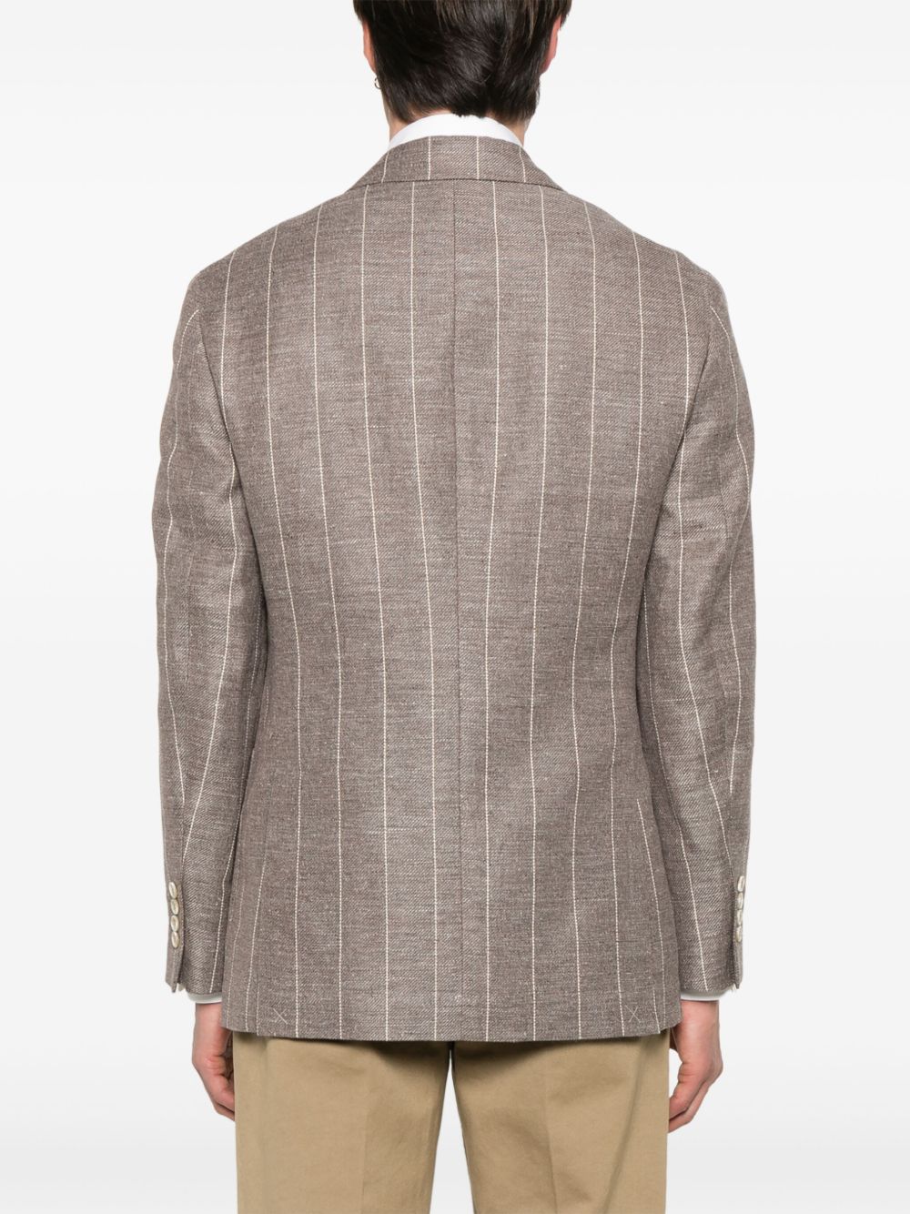 Brunello Cucinelli Jackets Beige linen deconstructed jacket