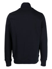 PS By Paul Smith Sweaters Blue — High‑Neck Zip Sweatshirt