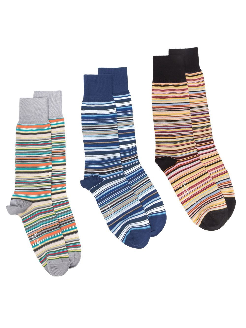 Lot de 3 paires de chaussettes multicolores en coton mélangé Paul Smith Underwear