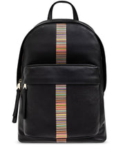 Paul Smith Signature Stripe leather backpack