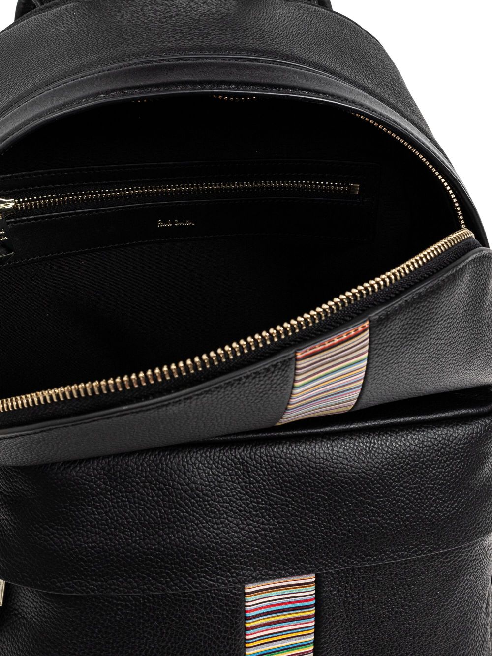 Paul Smith Signature Stripe leather backpack