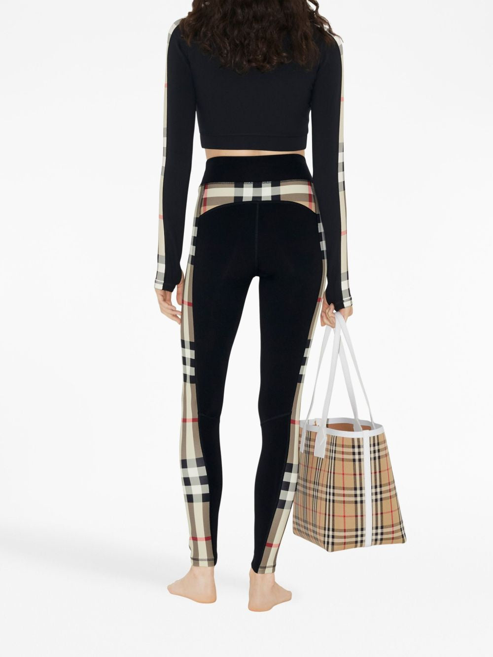 Burberry Black Stretch‑Jersey Trousers