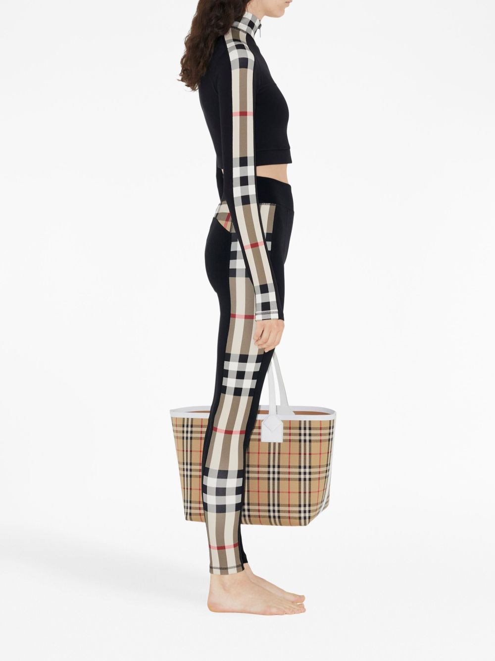 Burberry Black Stretch‑Jersey Trousers