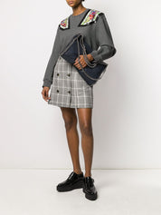 Sacs Stella McCartney. Sac à main Falabella 3Chain en similicuir bleu