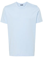 Finamore 1925 Napoli T-shirts and Polos Clear Blue cotton