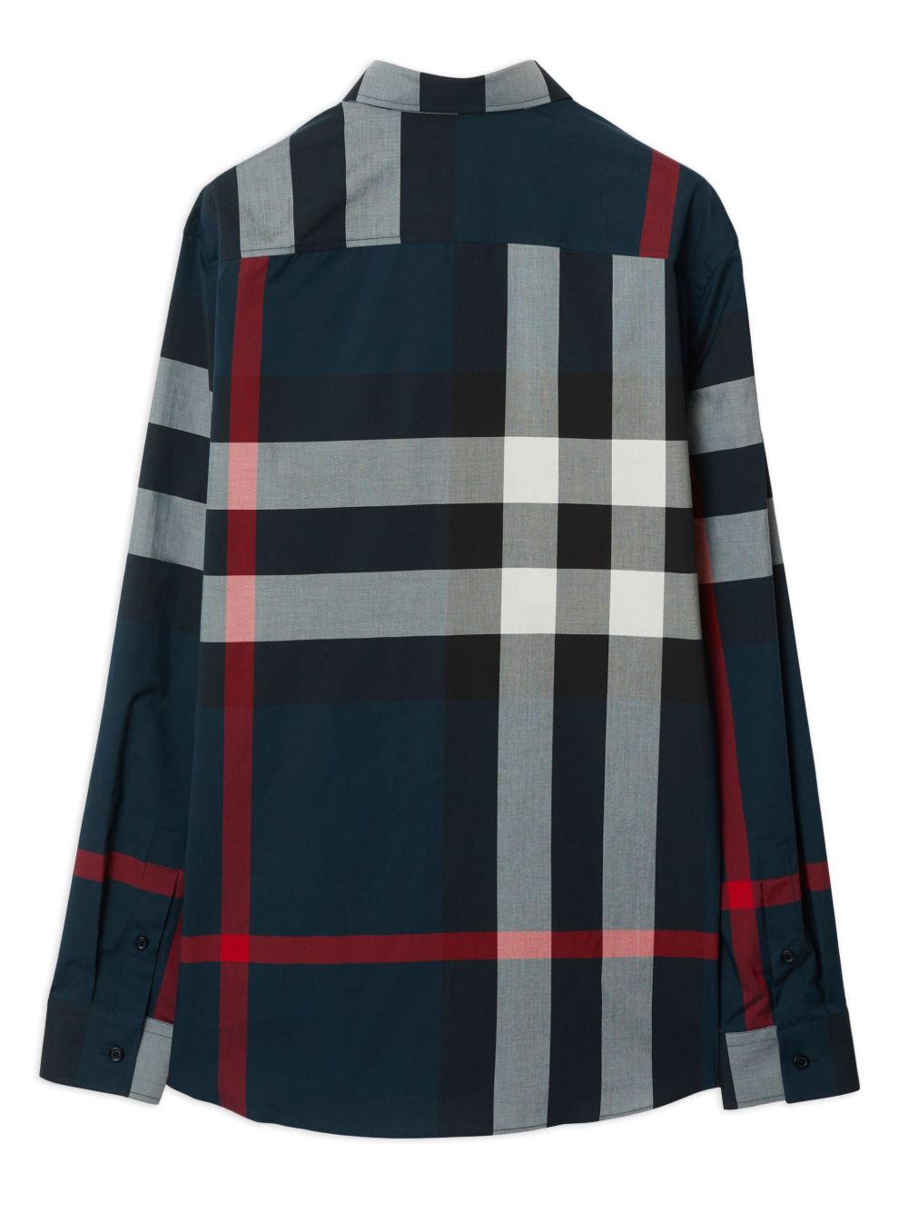 Burberry Shirts Blue — Tailored Cotton Check Shirt