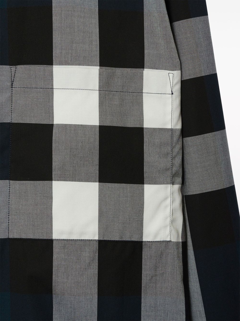 Burberry Shirts Blue — Tailored Cotton Check Shirt
