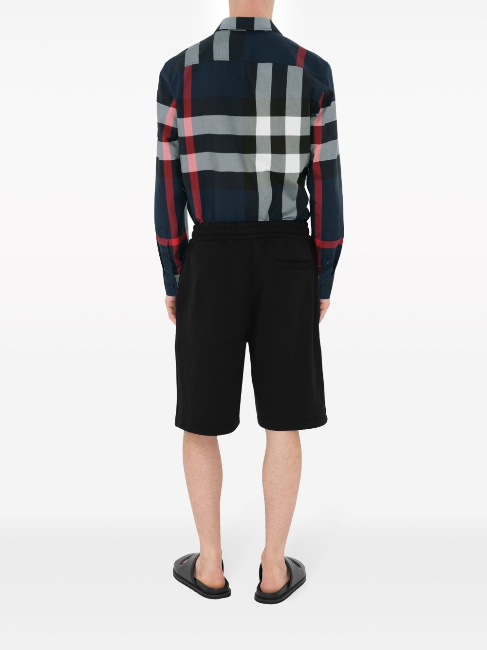 Burberry Shirts Blue — Tailored Cotton Check Shirt