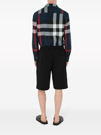 Burberry Shirts Blue — Tailored Cotton Check Shirt