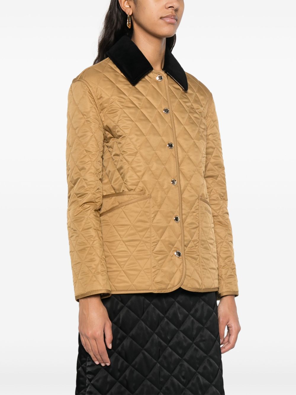 Burberry camel quilted jacket — Women’s luxury outerwear