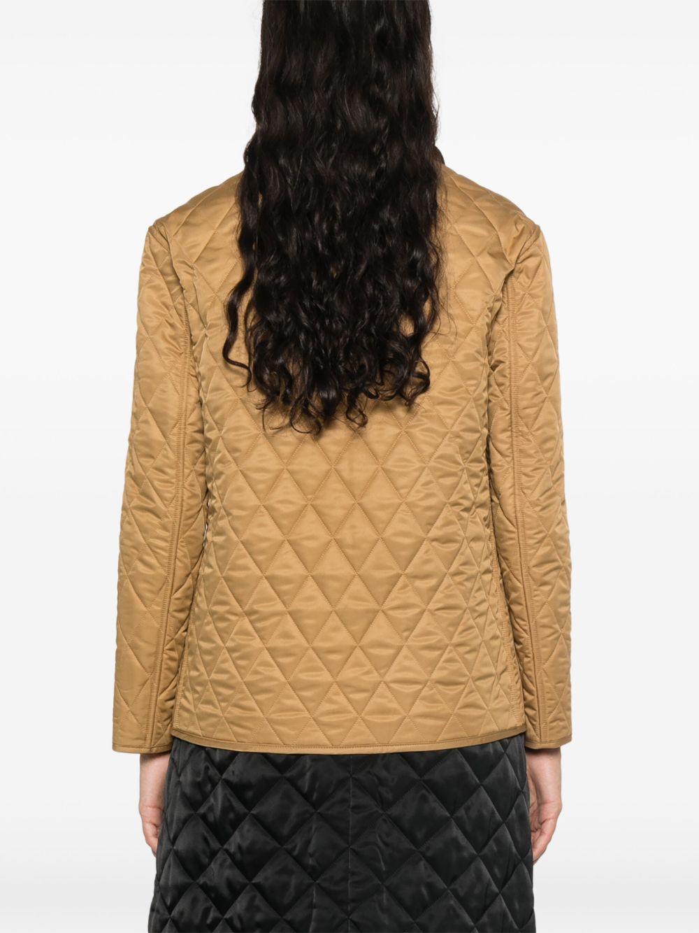 Burberry camel quilted jacket — Women’s luxury outerwear
