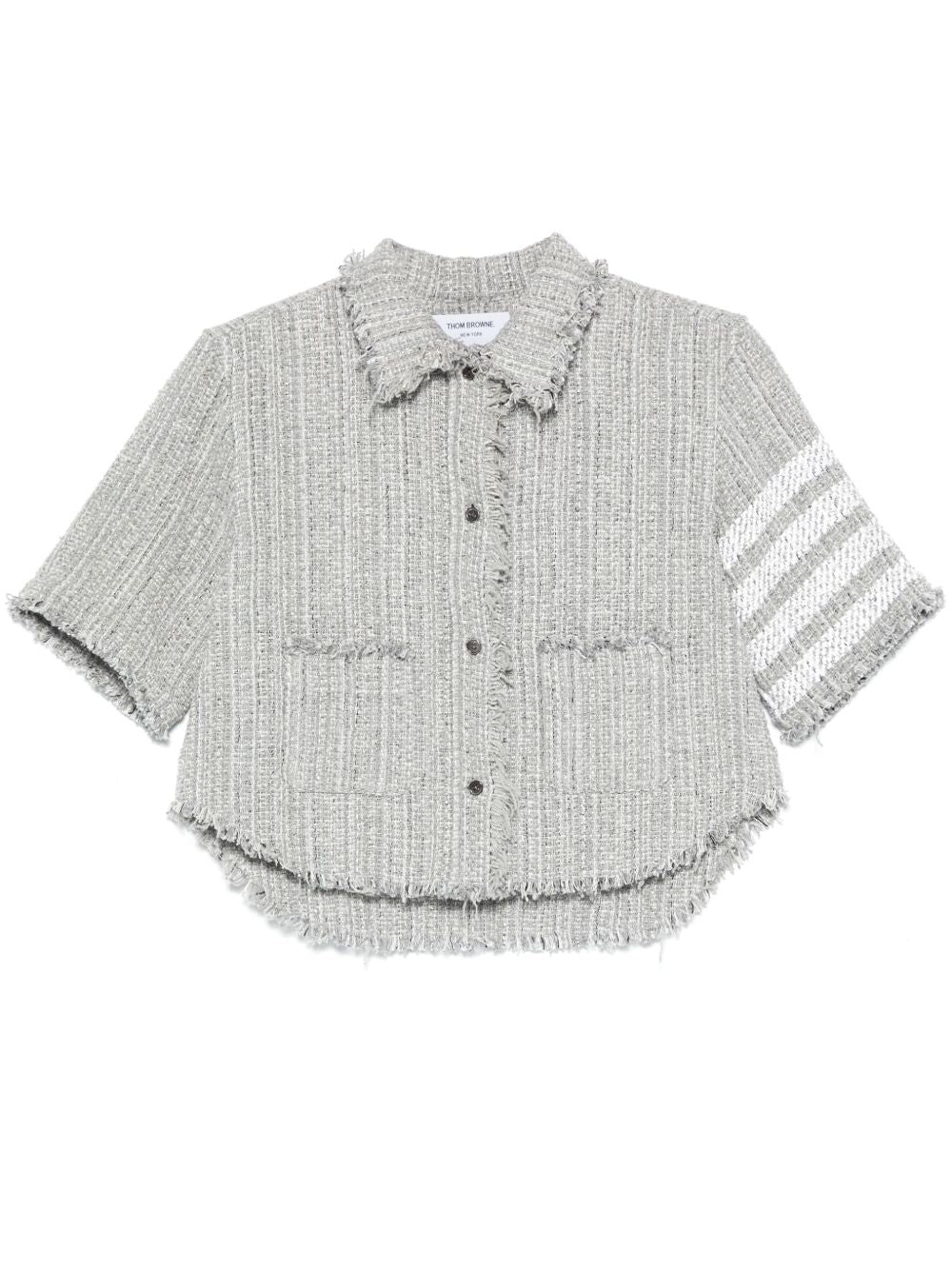 Chemises Thom Browne en coton mélangé gris