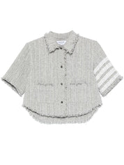 Chemises Thom Browne en coton mélangé gris