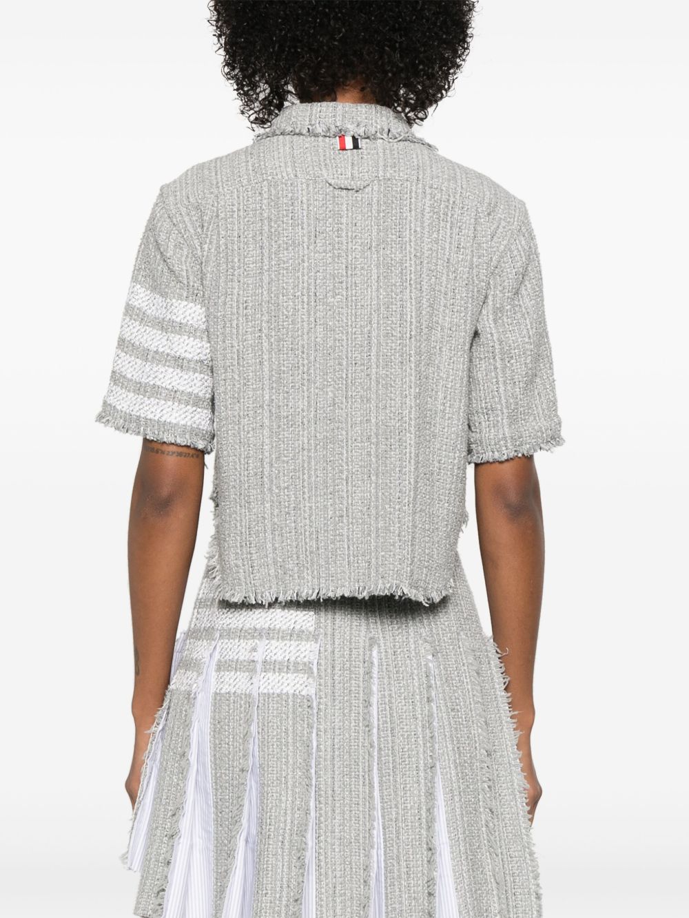 Chemises Thom Browne en coton mélangé gris