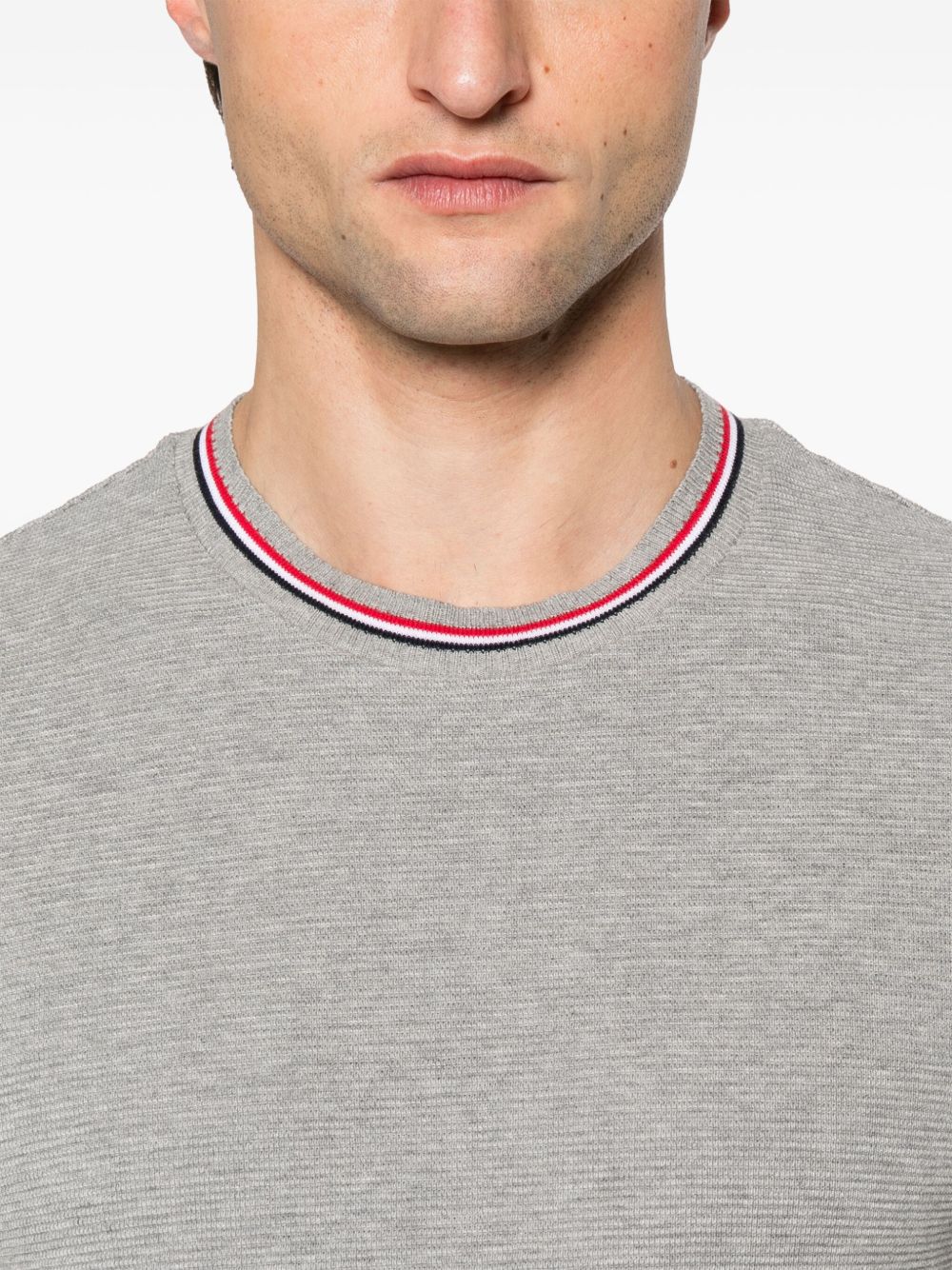 Thom Browne T-shirts and Polos Light Grey cotton