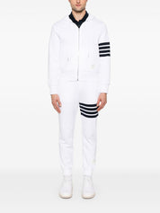 Thom Browne White Cotton Hoodie — Luxe Cotton Sweater