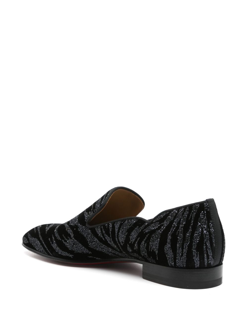 Christian Louboutin Flat shoes Black leather loafers