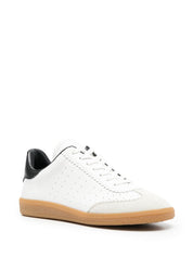Isabel Marant White Calf Leather Sneakers