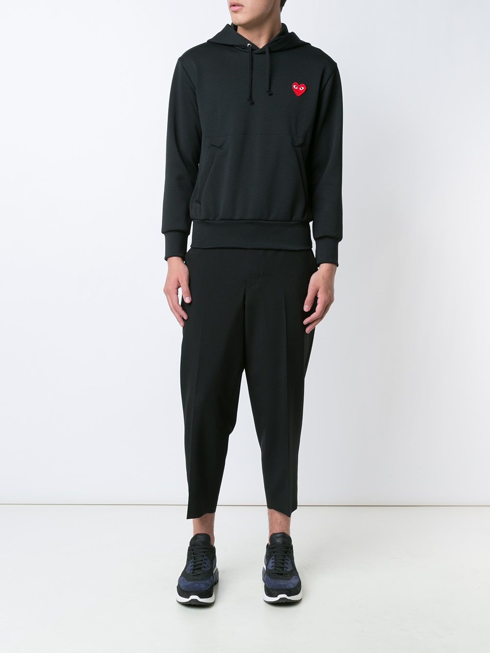 Comme des Garcons Sweaters Black Hoodie — Tailored Comfort
