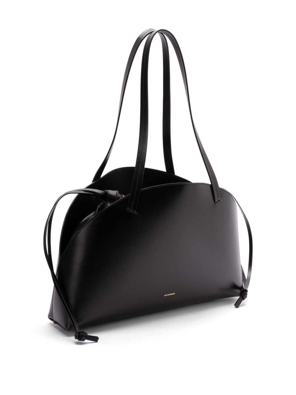 Sacs Jil Sander. Sac bandoulière en cuir noir