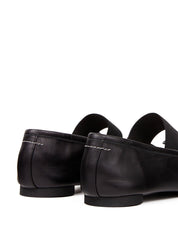 MM6 Maison Margiela Flat shoes in Black calf leather