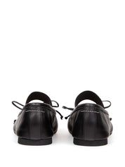 MM6 Maison Margiela Flat shoes in Black calf leather