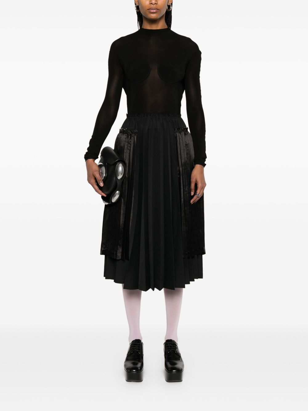 Comme des Garcons Skirts Black midi