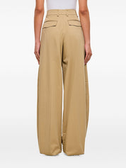 THE LATEST Trousers Beige cotton