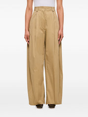THE LATEST Trousers Beige cotton
