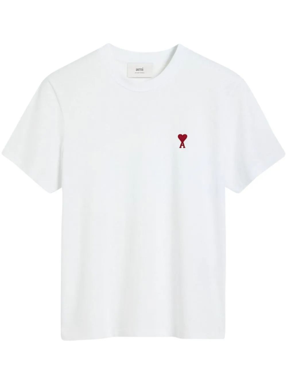 Ami Paris White Cotton T‑Shirt
