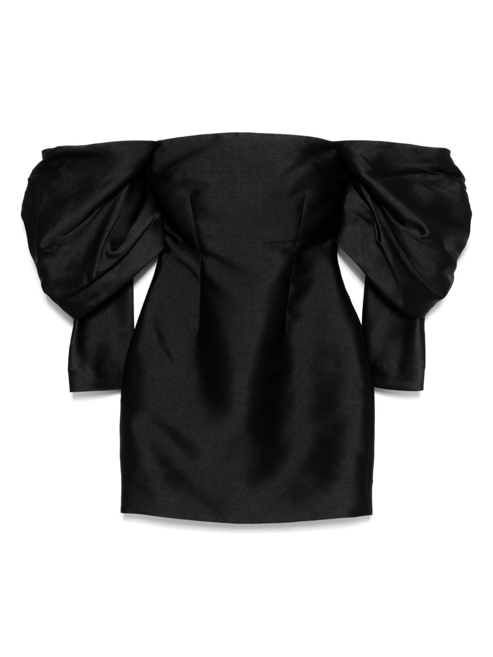 Solace London Robes Mini-robe noire à épaules dénudées
