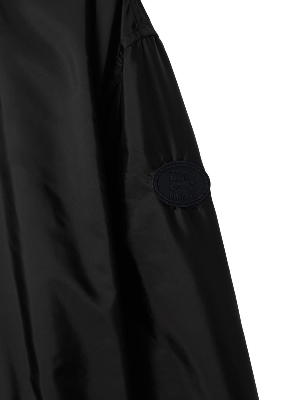 Burberry Jackets Black — Women’s Check Nylon Jacket