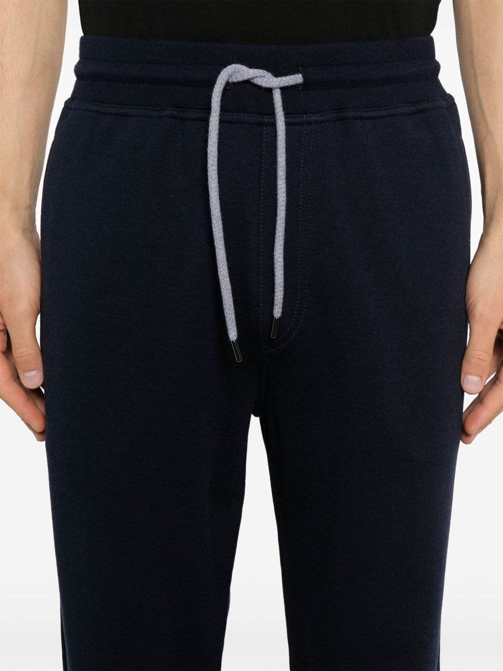 Pantalon Brunello Cucinelli en coton mélangé bleu