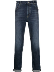Vaqueros Brunello Cucinelli Denim azul slim
